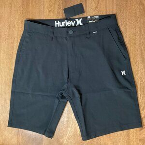 Hurley Mens Shorts NWT Size 32 Hybrid Walk Short Black